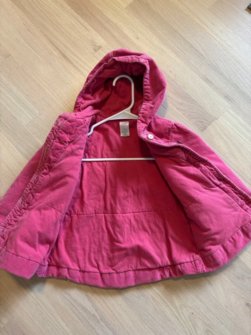Gymboree Pink Hooded and Lined Corduroy Kids Jacket -306sku